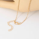 Elegant Rhinestone Star Statement Necklace Female Clavicle Chain Jewelry A