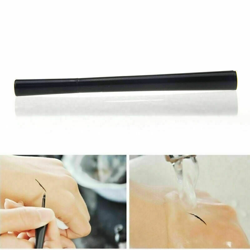 Women Waterproof Makeup Eyebrow Liquid Eye Liner Pencil Eyeliner Pen. Black U2R4