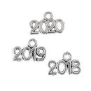 100x Alloy 2019 2020 Charms Pendant Jewelry Making Accessories Findings