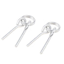 2Pcs Aluminum Alloy Lightweight Ring & Pin Camping Tent Pole Awning Repair