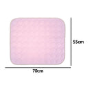 Summer Pet Cooling Ice Mat Cat Puppy Dog Sleeping Blanket Cushion (Pink L) A