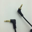 Aux Cable 3.5mm Male to Male Cord L-Shaped Right Angle Car Audio Headphone Jack
