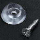 50pcs Furniture Table Chair Leg Protectors Feet Padded Rubber 17mm x 6mm