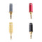 4Pieces 2.5mm Stereo Male Plug Jack Audio Adaptor Soldering Connector