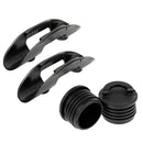 Set 4 Canoe Marine Boat Scupper Drain Holes Plug, Kayak Paddle Clip Holder
