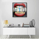 5D DIY Full Drill Diamond Painting Novelty Lip Cross Stitch Embroidery Kits