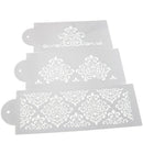 Lace Flower Cake Cookie Fondant Side Baking Stencil Wedding Decorating Tool P sp