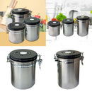 Airtight Coffee Canister, Stainless Steel Container for the Kitchen, Coffee
