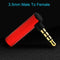 Connector 4 Pole Right Angle Male To Female Stereo Audio Adapter 90 Degree  I7A4
