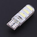 10pcs T10 5630 W5W Silica Gel 6MSD LED Car Night Interior Light Reading Bulbs
