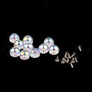 20 Sets Pearls Rivets Studs Set for Dress Clothes Bracelet Bag Crafts 8/10mm