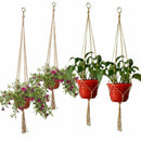 Plant Hanger Set of 5 Hanging Planter Flower Pot Plant Holder with Key Ring J6O2
