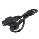 0.5m Power Extension Cable IEC Mickey Male to Female Lead Cord C5 - C6 50CM