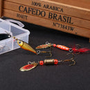 16pcs/set Mixed 3 Treble Hooks Rotating Sequins Sinking Fishing Baits Kit