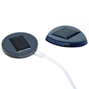 Solar Cup Holder Bottom Pad LED Light Cover Interior Trim Decor For All Cars