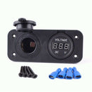 Waterproof 12-24V 12V Car Cigarette Lighter Power Socket Plug with Panel Vo