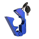 Blue Universal Motorbike Brake Lock Anti Theft Handlebar Throttle Grip Security