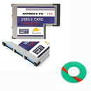 3 Port Hidden Inside USB 3.0 To Express Card 54mm Adapter Converter Chipset