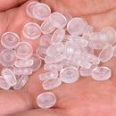 50PCS Anti-Pain Earrings Pad Ear Clip Silicone Cushions DIY Jewelry Findings FT