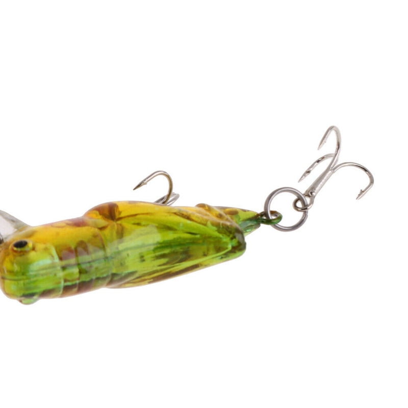 1.57inch 3.5g Locust Lure Bait Swimbait Fishing Gear Crankbait Treble Hook