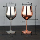 304 Stainless Steel Red Wine Goblets Juice Drink Champagne Goblet Party Bar D2D6