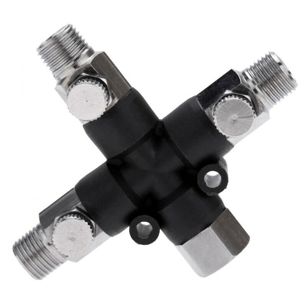 3 Way Airbrush Air Hose Manifold Splitter Airbrush Accessories Multi Use Wi Q2P5