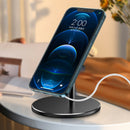 Wireless Charger Holder Magnetic Rotating Stand for iphone12 Black