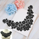 Black embroidery neckline embroidered applique lace garment collar accessories U