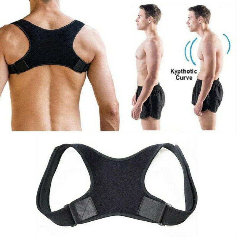 Posture Corrector Adjustable Back Shoulder Belt Support Body Brace Back Unisex