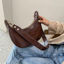 Retro PU Leather Messenger Bag Women Casual Shoulder Handbags Purse (Brown) A