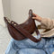 Retro PU Leather Messenger Bag Women Casual Shoulder Handbags Purse (Brown) A