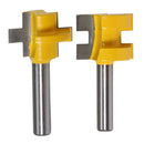 2PC 8mm Shank Rail and Stile Router Bit Tenon Milling Cutter Woodworking Power
