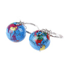 2Pcs World map Globe keychain jewelry earth Globe art pendant keychains gift TO
