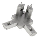 Set of 4, 3 Way Interior Connector Bracket Fitting for 2020 Aluminum Profile