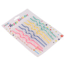 8pcs/set Long curve cake candles mix color birthday wedding party suppliesB Hn