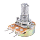 10pcs 5K ohm 6mm Split Knurled Shaft Single Linear Rotary Potentiometer