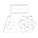 3pcs Sky Wheel DIY Fondant Chocolate Cake Embossing Stencil Biscuit Mold