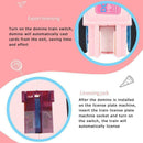 Automatic Laying Domino Brick Train Car Set Plastic Blocks Toys Dominoes Ga P9H1