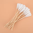 20pcs 20cm Wood Cotton Swab Health Medical Clean Sticks Buds Wood Cotton Head M&