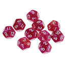 Polyhedral Detail Of The D12 And Fingers 10pcs 12 Sides For The Games Of