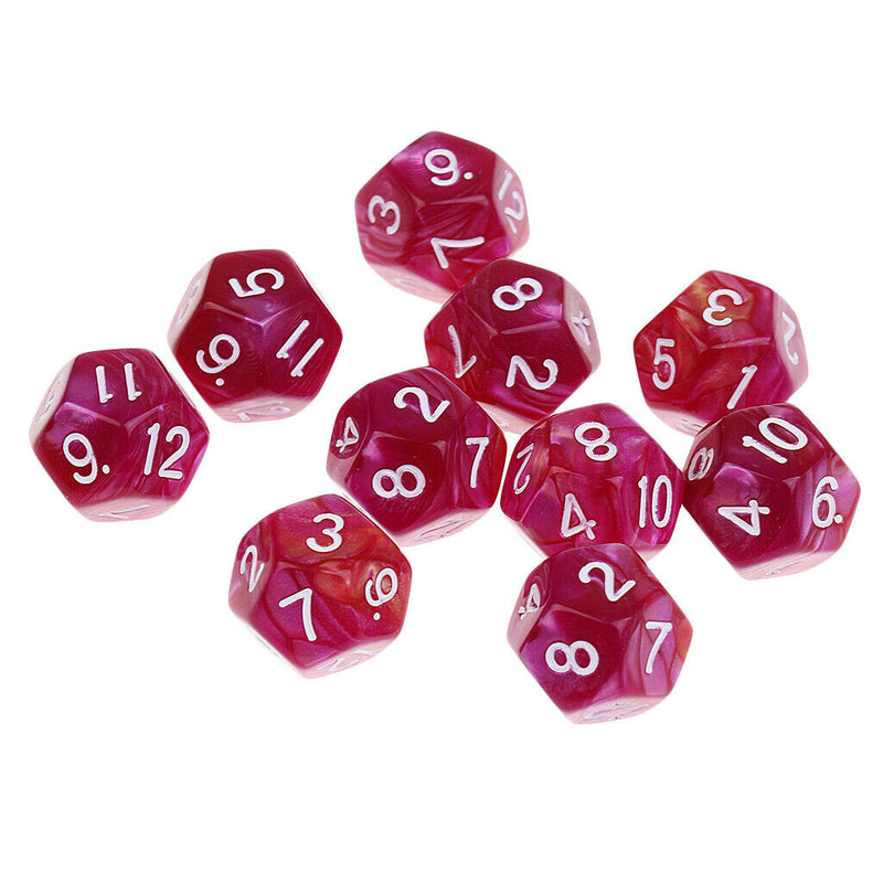 Polyhedral Detail Of The D12 And Fingers 10pcs 12 Sides For The Games Of