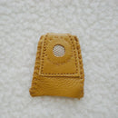 Finger Leather Thimble Sheepskin With Metal Tip For Sewing Needle Sewining Tool
