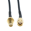 32.8FT Low-Loss Coax Extension Cable (50 Ohm) - RP SMA Male to RP SMA Female -