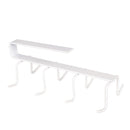 8 Hooks Cup Holder Hang Kitchen Cabinet Under Shelf Storage Rack Organiser P Kw