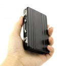 Business Name Credit ID Card Holder Box Metal Aluminum Pocket Box Case-Black
