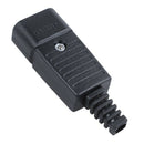 Black IEC-320 C14 Male Plug AC Power Inlet Socket Connector 250V 10A P7V5