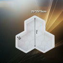1Pcs Path Mold Maple Leaf Concrete Manually Plastic Stepping Stone Paving M U9I1