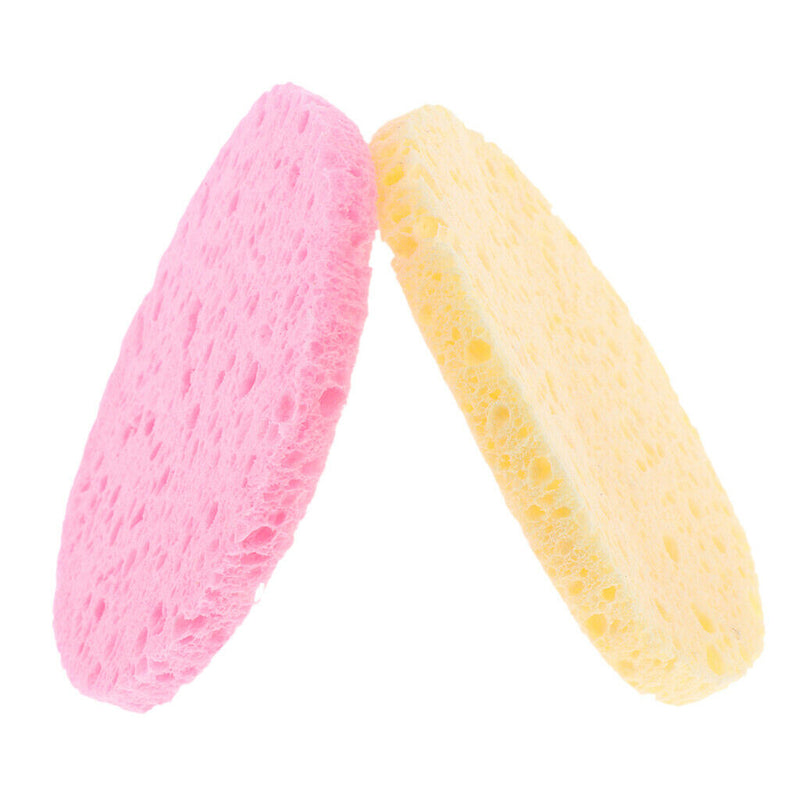 10PCS Natural Sponge Deep Cleansing Puff Beauty Makeup Remove Face Wash Pad