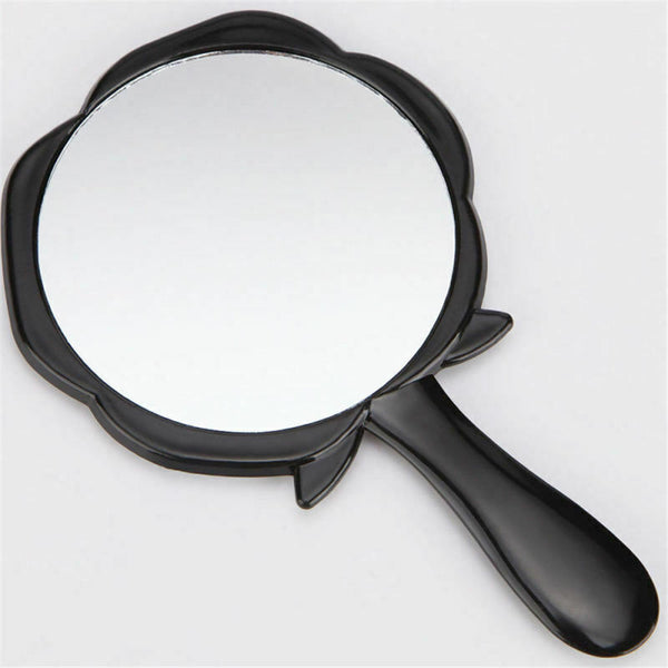 Portable Makeup Mirror Folding Handing Cosmetic Makeup Mirror Round On LQI