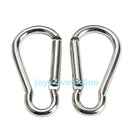 20Pcs Aluminum Carabiner Snap Spring Clip Hook Hanger Keychain Outdoor Hiking